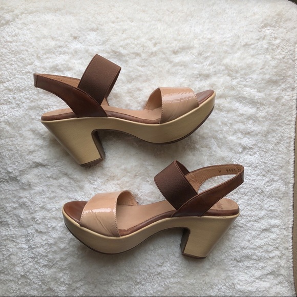 Wonders platform tan + brown high heel sandal - Picture 2 of 8